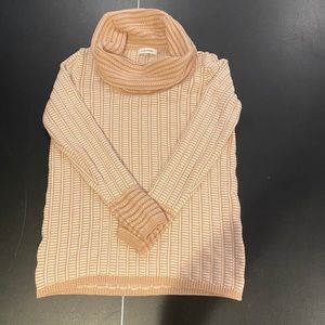 Calvin Klein crochet pink sweater size S